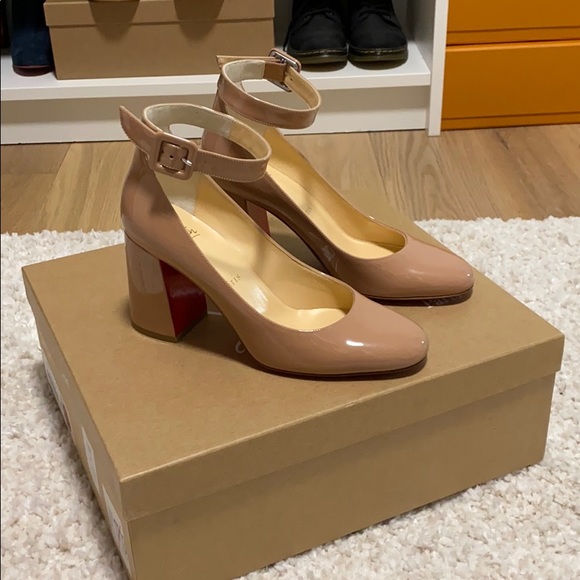Christian Louboutin Shoes - Christian Louboutin Soval 85 patent nude